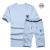 TED128SBL New style v neck lovers short sleeve tracksuit