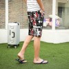 TEK516WLHY Nostalgia Union Jack print half long men beach shorts