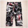 TEK516WLHY Nostalgia Union Jack print half long men beach shorts