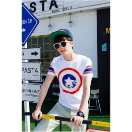 TET318WLHY Hot sale captain America short sleeve men t-shirt