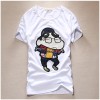 TET352WLHY Japanese cartoon applique hot sale slim men t-shirt