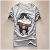 TET352WLHY Japanese cartoon applique hot sale slim men t-shirt