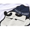 TET353WLHY Japanese cartoon applique slim men t-shirt