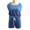 TE0890DNFS Hot sale Europe fashion knitting cotton sports jumpsuit