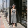 TE6421YZS OL Korean style sleeveless suspender empire waist wide leg jumpsuit