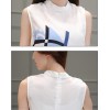 TE8816JDYJ Korean fashion temperament print chiffon vest tops with empire waist shorts