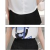 TE8816JDYJ Korean fashion temperament print chiffon vest tops with empire waist shorts