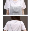 TE8821JDYJ Korean fashion casual fresh white t-shirt with stripes suspender pants