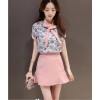 TE8822JDYJ Fashion shivering bowtie tops with skirt