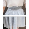 TE8823JDYJ Korean fashion flouncing sleeve tops with stripes skirt