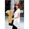 TE1452GJWL Casual comfortable irregular splicing long t-shirt