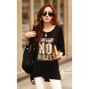 TE1454GJWL Korean fashion casual comfortable sequins letters long t-shirt