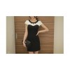 TE1308GJWL Korean style temperament sexy hollow out tight hip slim dress