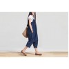 TE1309GJWL Casual fashion loose two way wear suspender denim pantskirt