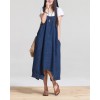 TE1309GJWL Casual fashion loose two way wear suspender denim pantskirt