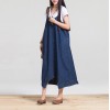 TE1309GJWL Casual fashion loose two way wear suspender denim pantskirt