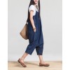 TE1309GJWL Casual fashion loose two way wear suspender denim pantskirt