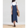 TE1309GJWL Casual fashion loose two way wear suspender denim pantskirt