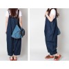 TE1309GJWL Casual fashion loose two way wear suspender denim pantskirt