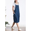 TE1310GJWL Loose casual fashion comfortable joker suspender wide leg denim pants