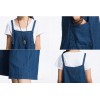 TE1310GJWL Loose casual fashion comfortable joker suspender wide leg denim pants