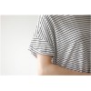 TE1312GJWL Casual loose joker irregular stripes long t-shirt