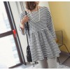 TE3104YZS Korean style stripes loose backless hollow out A-line maternity dress