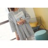 TE3104YZS Korean style stripes loose backless hollow out A-line maternity dress