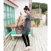 TE5568DFYL Fashion irregular hem loose large size letters print maternity t-shirt