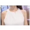 TE9296WMSS Europe style debutant round neck slim flouncing sleeveless forked tail dress