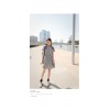TE9912WJYS Summer sweet fresh print petal collar dress