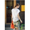 TE1292GJWL Newest fashion comfortable loose batwing sleeve forked tail t-shirt