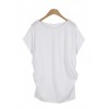 TE1292GJWL Newest fashion comfortable loose batwing sleeve forked tail t-shirt