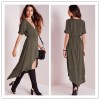 TE1293GJWL Europe fashion sext deep V neck irregular dress