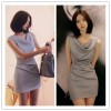 TE1295GJWL Elegant temperament Korean fashion slim dress