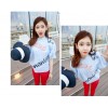 TE1299GJWL New style art letters beads decoration fashion shirt