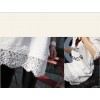 TE9796WJYS Korean fashion slim waist print lace dress