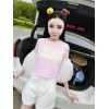 TE8227XXWL Hot sequins letters mesh trumpet sleeve cute doll tops