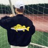 TE9186AXMZC Original style embroidery fish sunscreen baseball coat