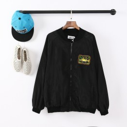 TE9186AXMZC Original style embroidery fish sunscreen baseball coat