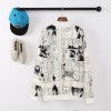 TE9187AXMZC Harajuku style irregular comics print baseball coat