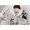 TE9187AXMZC Harajuku style irregular comics print baseball coat