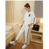 TE1050MYH Korean fashion casual loose sports t-shirt with harem pants tracksuit