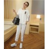 TE1050MYH Korean fashion casual loose sports t-shirt with harem pants tracksuit