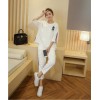 TE1050MYH Korean fashion casual loose sports t-shirt with harem pants tracksuit