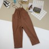 TE1054LYF Simple cotton ramie casual ninth overalls