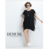 TE1616XEKJ Plus size tassel loose batwing sleeve tops