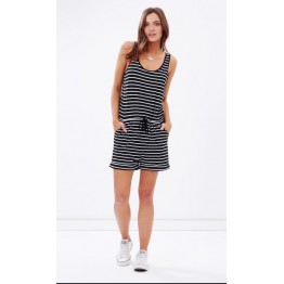 TE65127YWQS Hot sale casual stripes jumpsuit