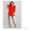 TE6578HYW Plus size casual three quarter sleeve joker loose blouse