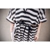 TE6603HPG New style Korean fashion V neck slim stripes two pieces maternity dress